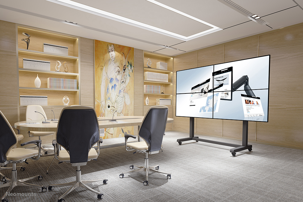 Mobiletto Neomounts by Newstar Pro portatile per Videowall
